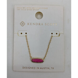 Kendra Scott Eva Pendant Necklace - Raspberry Sorbet Variegated Magnesite *NEW*